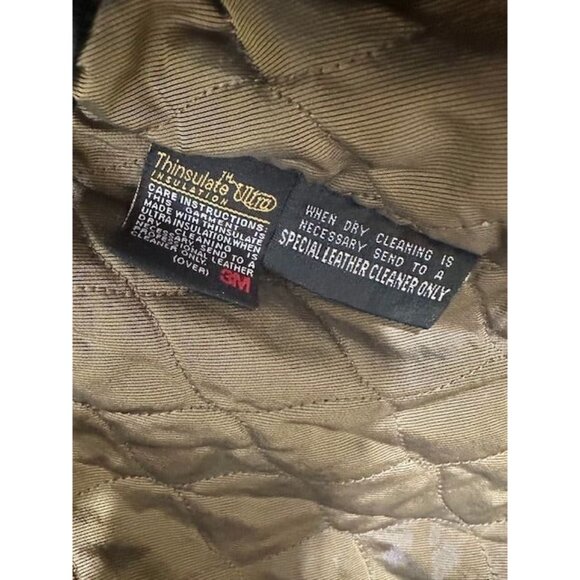 Wilsons Leather Y2K Men Polished Thinsulate Outerwear Quilted Lining Jacket S - Picture 7 of 8